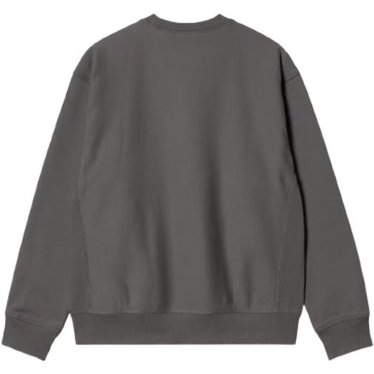 Felpe senza cappuccio Uomo Carhartt Wip - American Script Sweat - Grigio