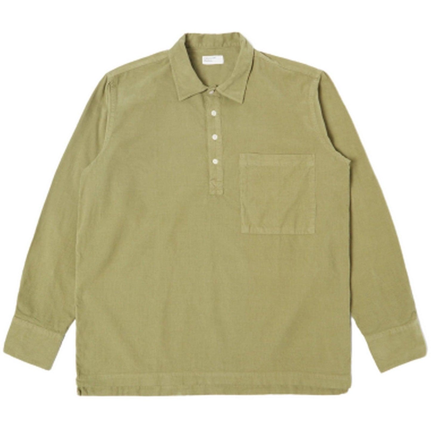 Universal Works Chemises décontractées pour hommes - Pull Ls Shirt - Vert