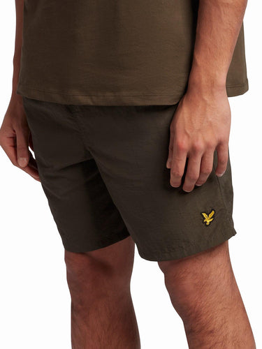 Pantalones cortos y shorts de baño para hombre Lyle & Scott - Bañador liso - Verde