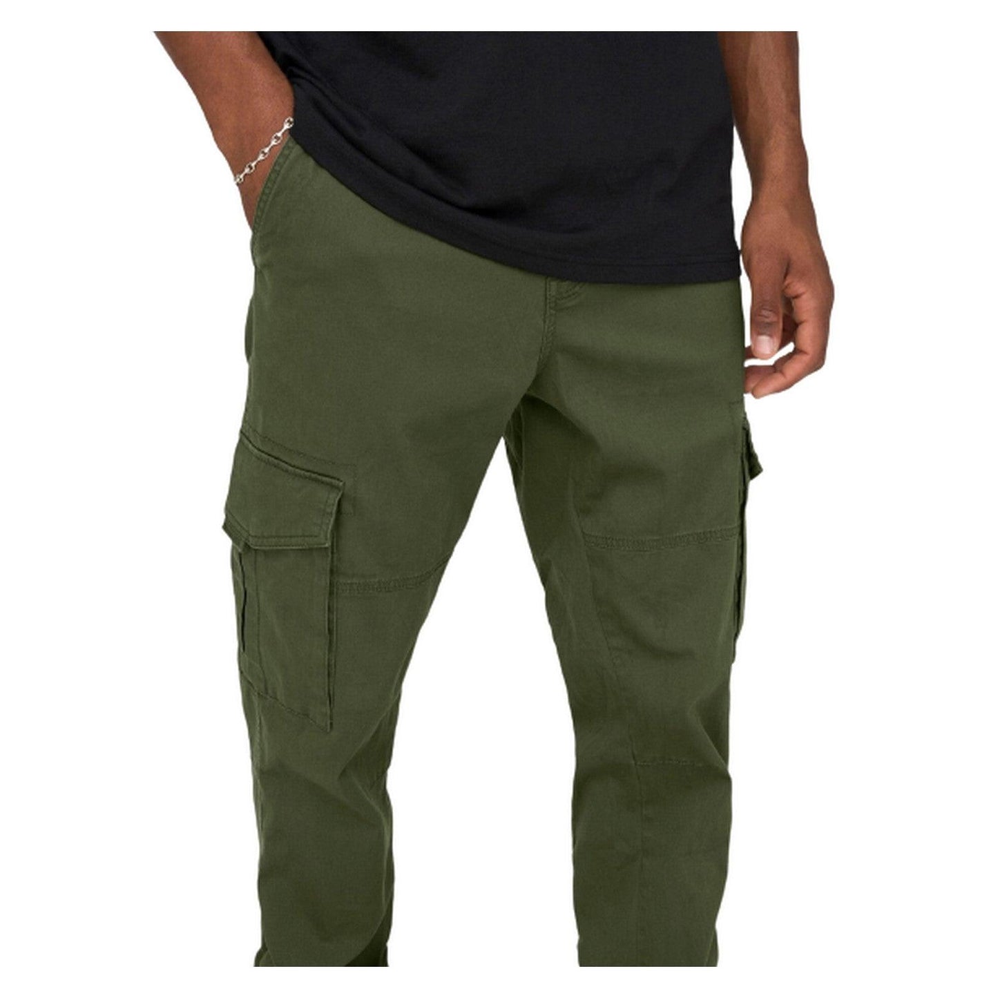 Pantaloni Uomo Only & Sons - Onsdean Life Tap Cargo 0032 Pant Noos - Verde