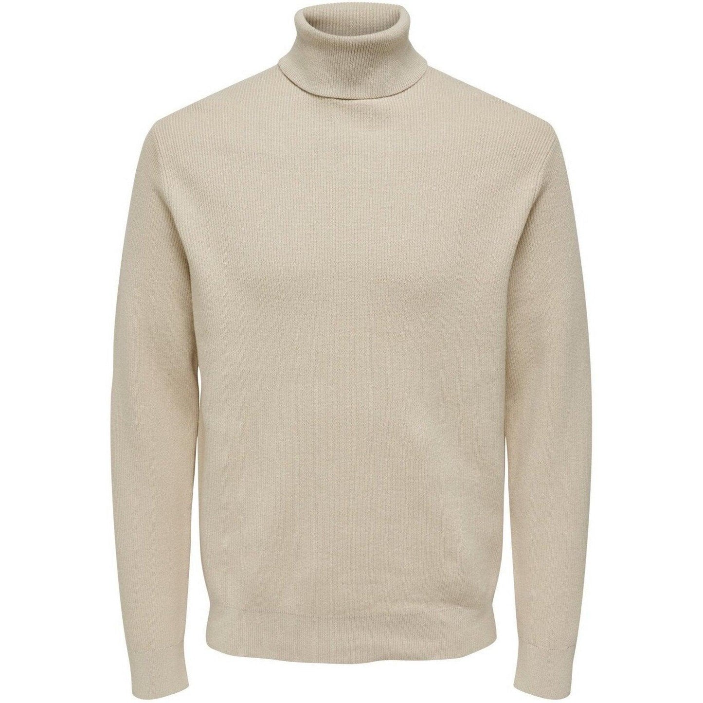 Maglioni Uomo Only & Sons - Onsphil Reg 12 Struc Roll Neck Knit Noos - Panna
