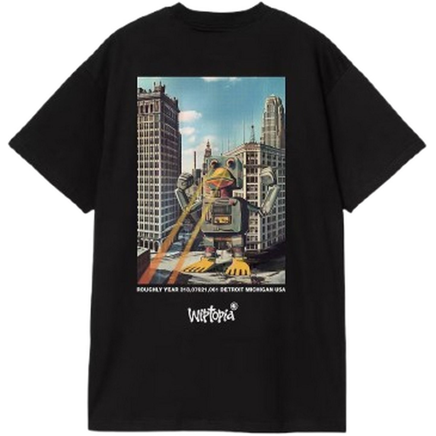 T-shirt męski Carhartt Wip – S/S T-shirt Wiptopia – czarny