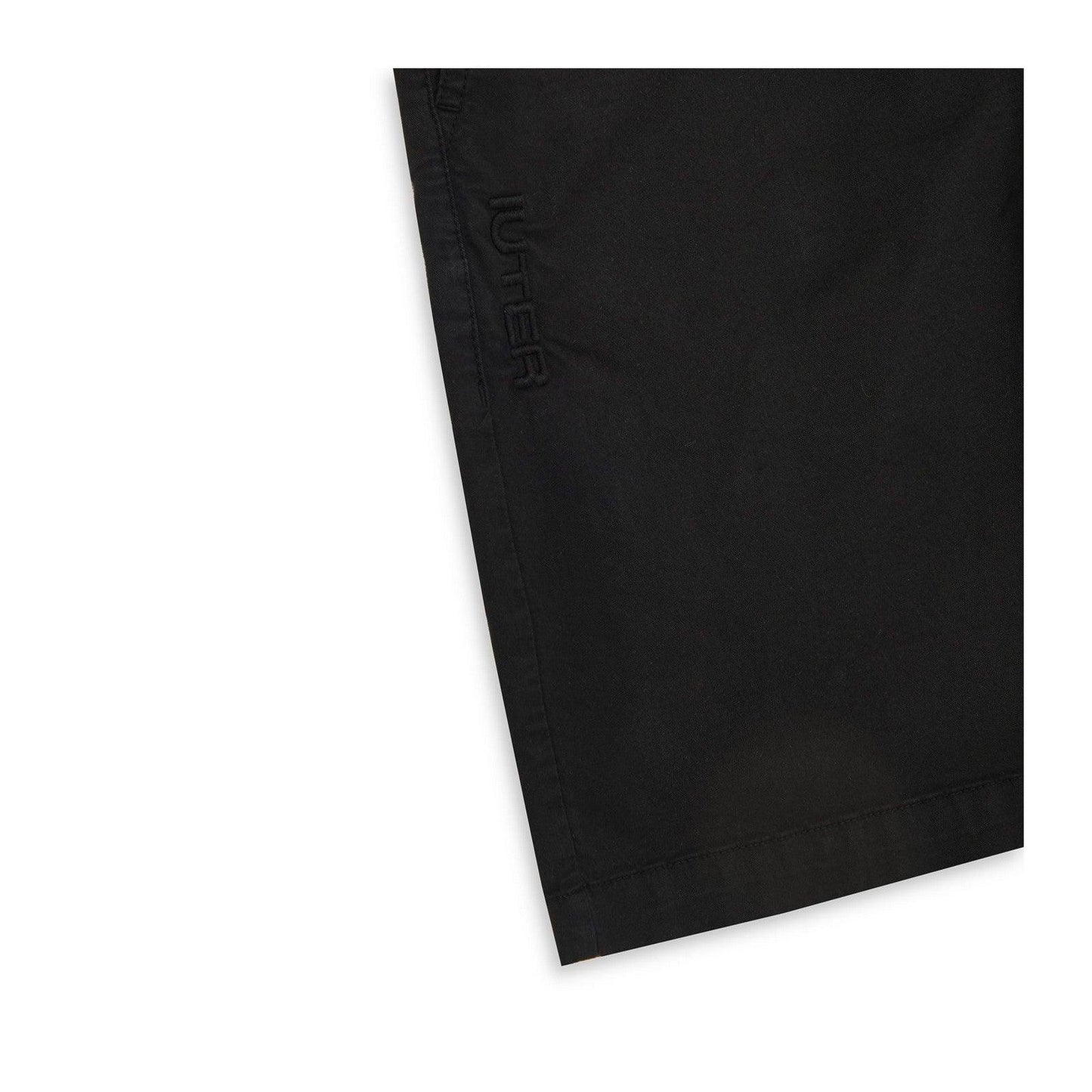 Iuter Pantalones cortos para hombre - Jogger Short - Negro