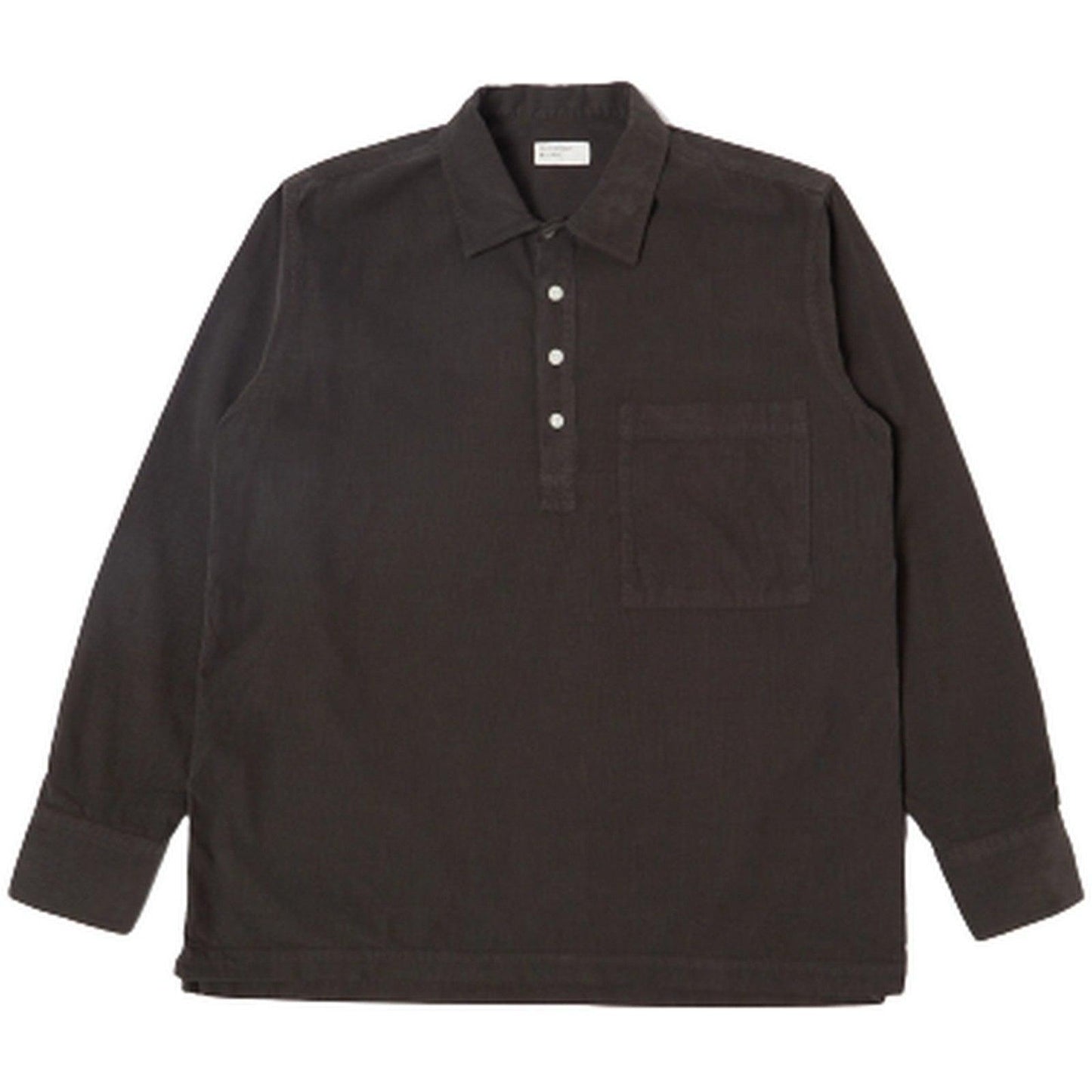 Universal Works Chemises décontractées pour hommes - Pull Ls Shirt - Noir