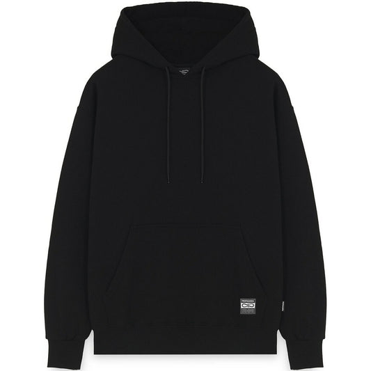 Propaganda Sweats à capuche pour hommes - Sweat-shirt Label Bicolore - Noir