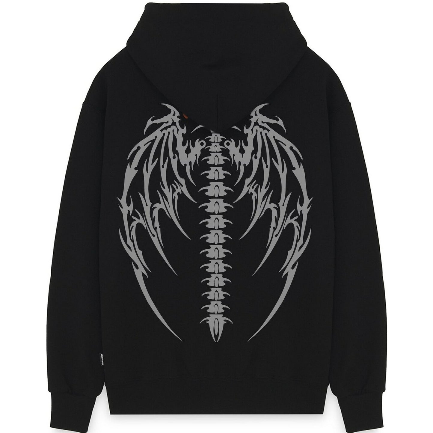 Męskie bluzy z kapturem Propaganda – Bluza z logo Quill – Czarna