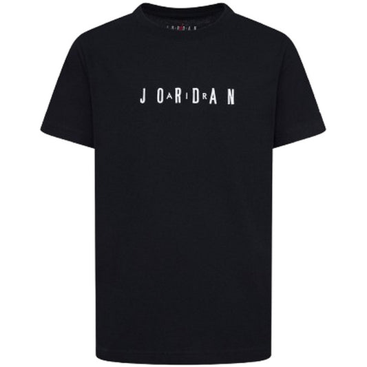 T-shirt Ragazzi Unisex Jordan - Jdb Mj Wordmark Emb Crew - Nero
