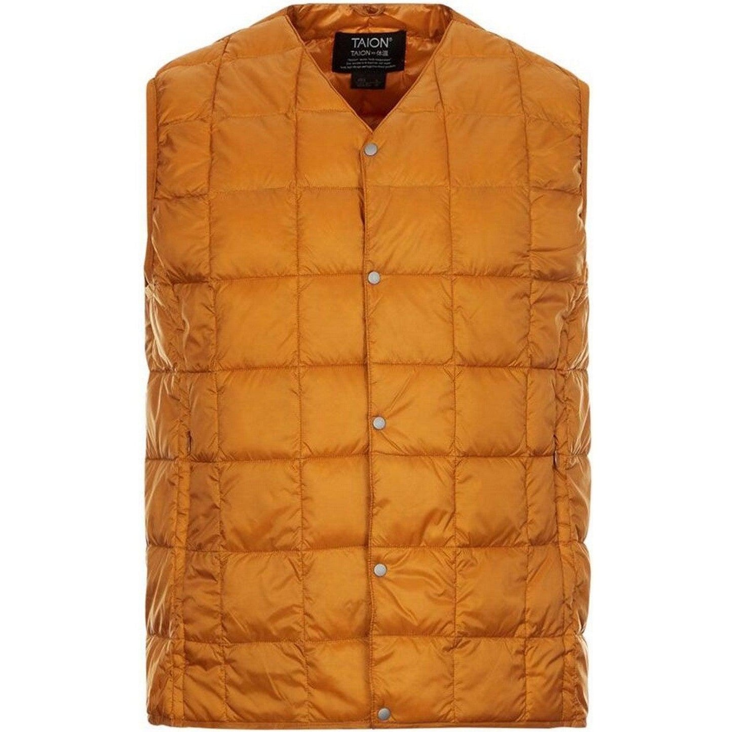 Gilet Unisex Taion - V Neck Button Down Vest - Arancione