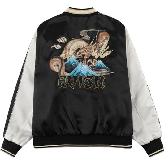 Giacche Uomo Evisu - Ht, Whale Emb. Souvenior Jacket - Nero