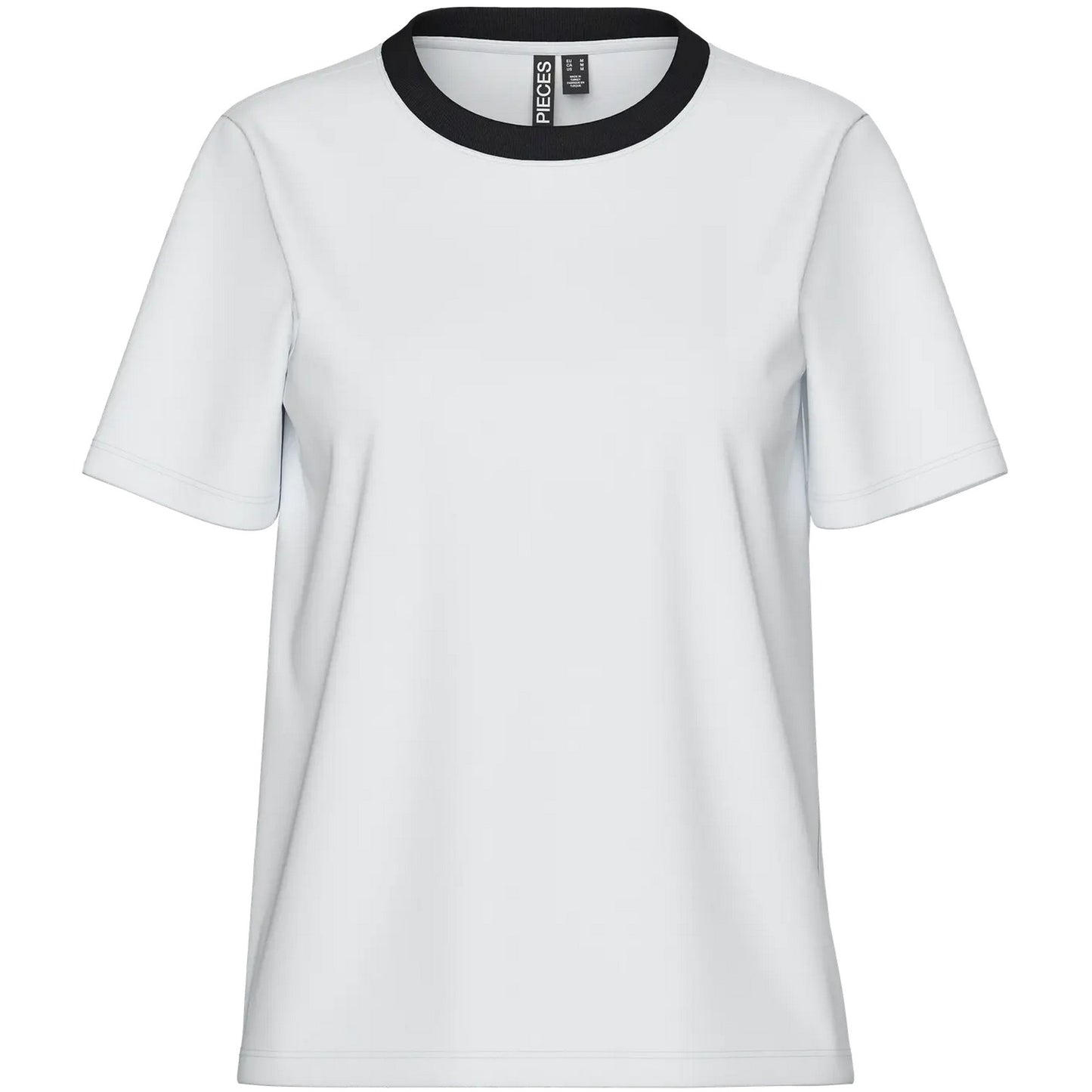 T-shirt Donna Pieces - Pcria Ss Solid Tee Noos Bc - Nero