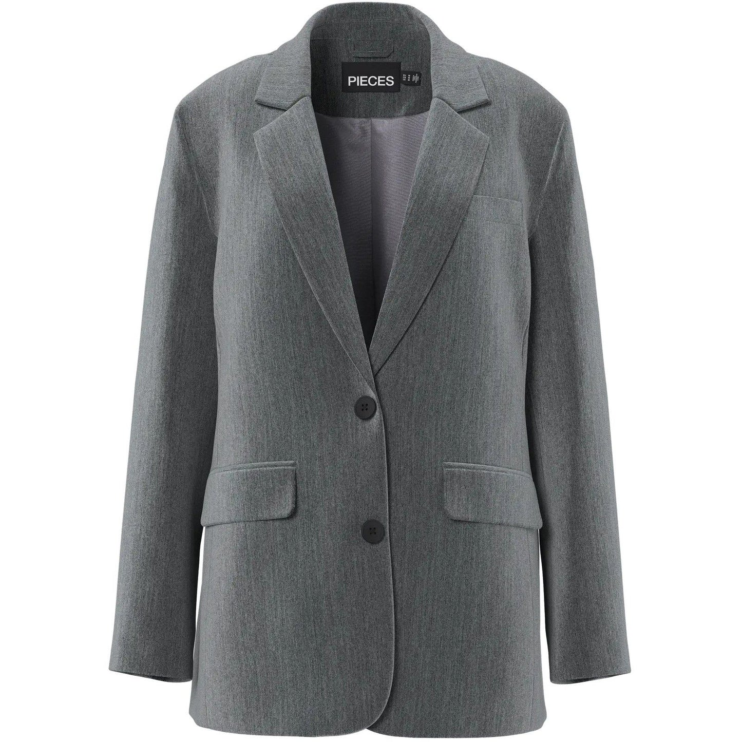 Maglie Donna Pieces - Pckamil Ls Loose Blazer Noos Bc - Grigio