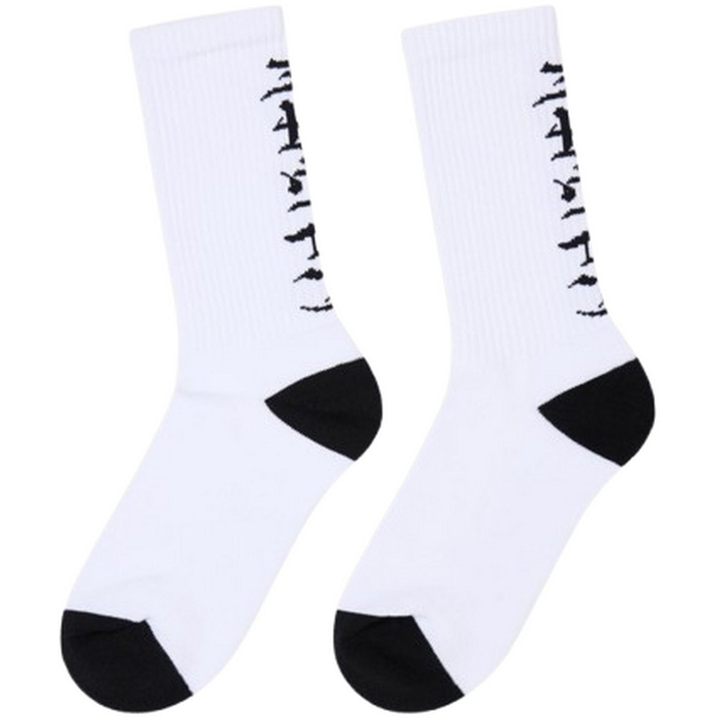 Calze Unisex Edwin - Gothic Socks - Bianco