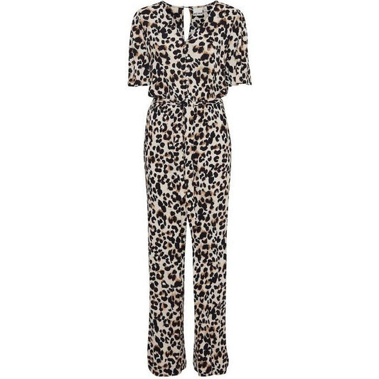 Spodnie damskie Ichi - Ihmarrakech Aop Js4 - Beżowe