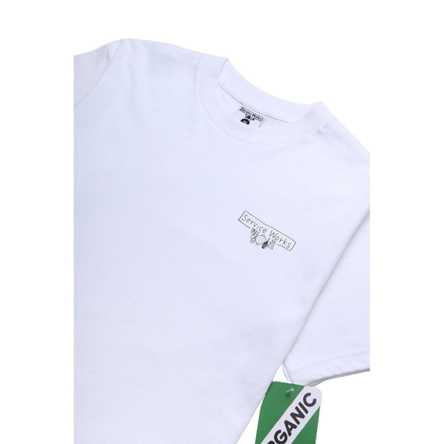 T-shirt Uomo Service Works - Scribble Logo Tee - Bianco