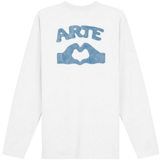 Maglie a manica lunga Uomo Arte Antwerp - Diels Stitch Longsleeve - Bianco