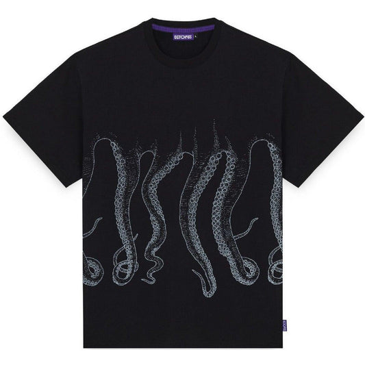 Camiseta de hombre Octopus - Camiseta Octopus Outline - Negro
