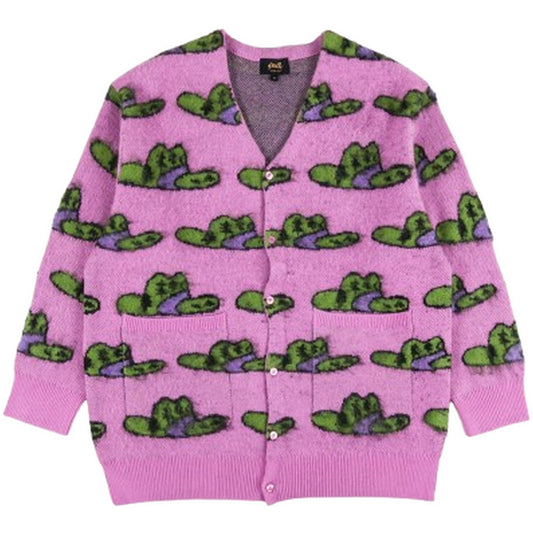 Męski kardigan Stan Ray – dzianinowy kardigan – różowy