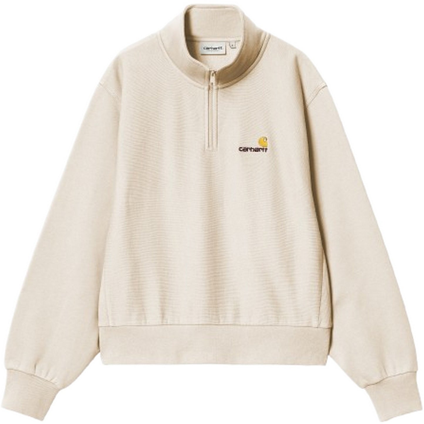 Pulls Carhartt Wip pour femmes - W' American Scr. Swt à col haut - Beige