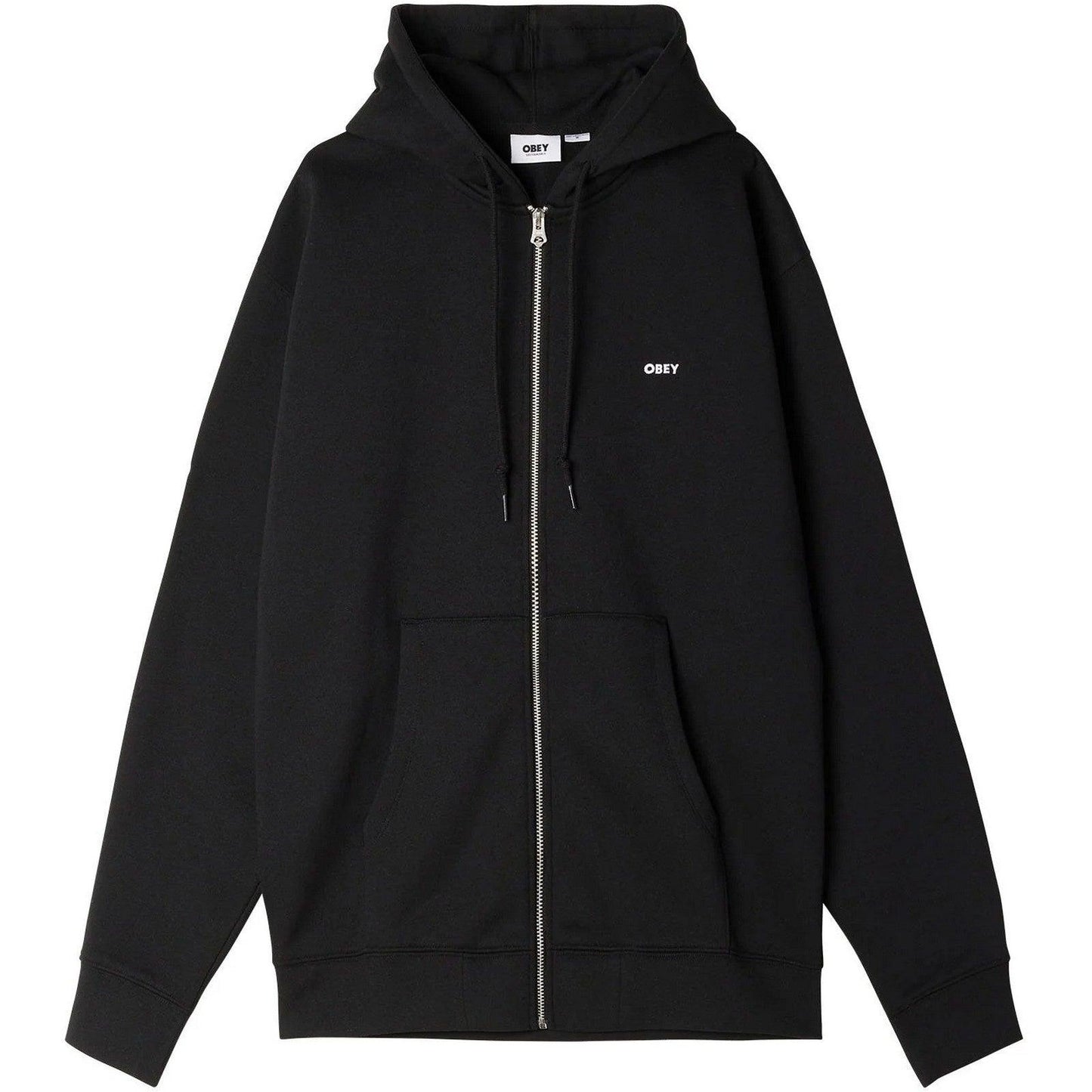 Felpe con cappuccio Unisex Obey - Established Works Bold Zip Hood Fleece - Nero
