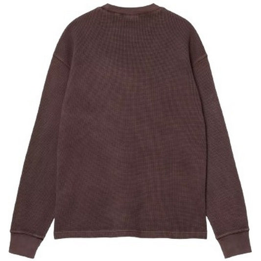 Carhartt Wip T-shirt pour hommes - L/S Vista Waffle T-Shirt - Marron