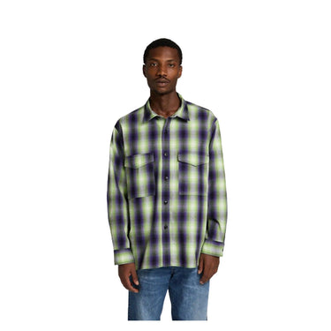 Edwin Chemises décontractées pour hommes - Big Shirt Ls - Violet