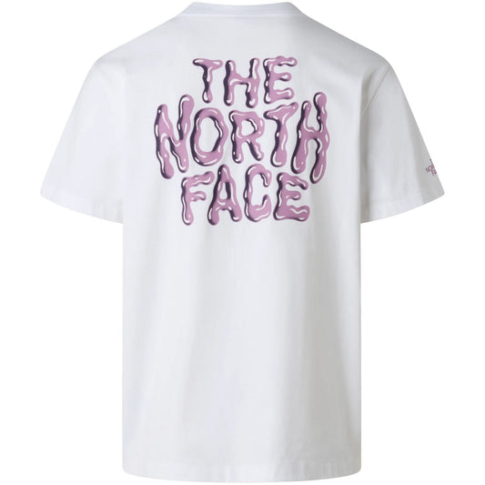 T-shirt Uomo The North Face - M Drip Logo Relaxed Short Sleeve Tee-Gra - Bianco