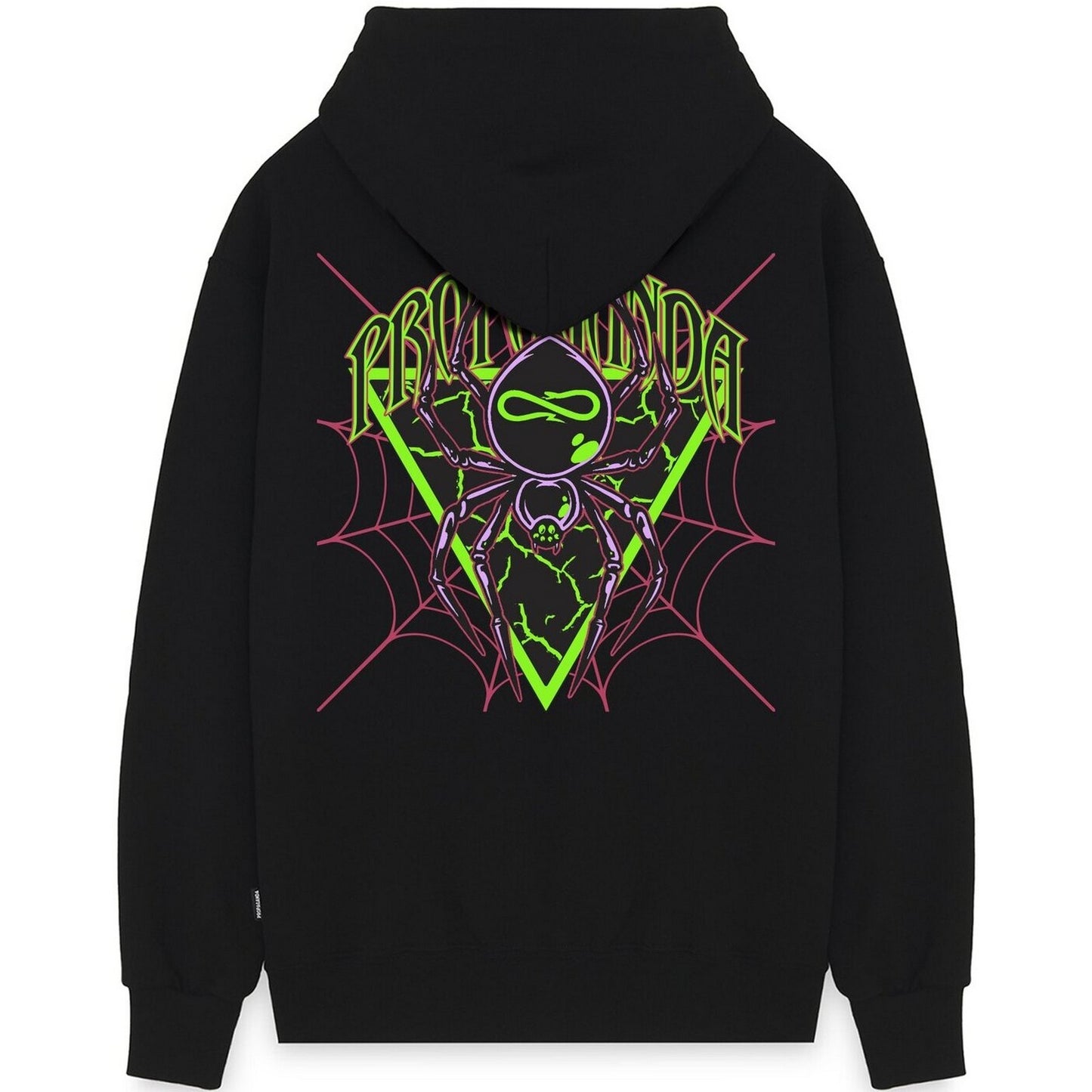 Propaganda Men's Hoodies - Triangle Web Sweatshirt - Black
