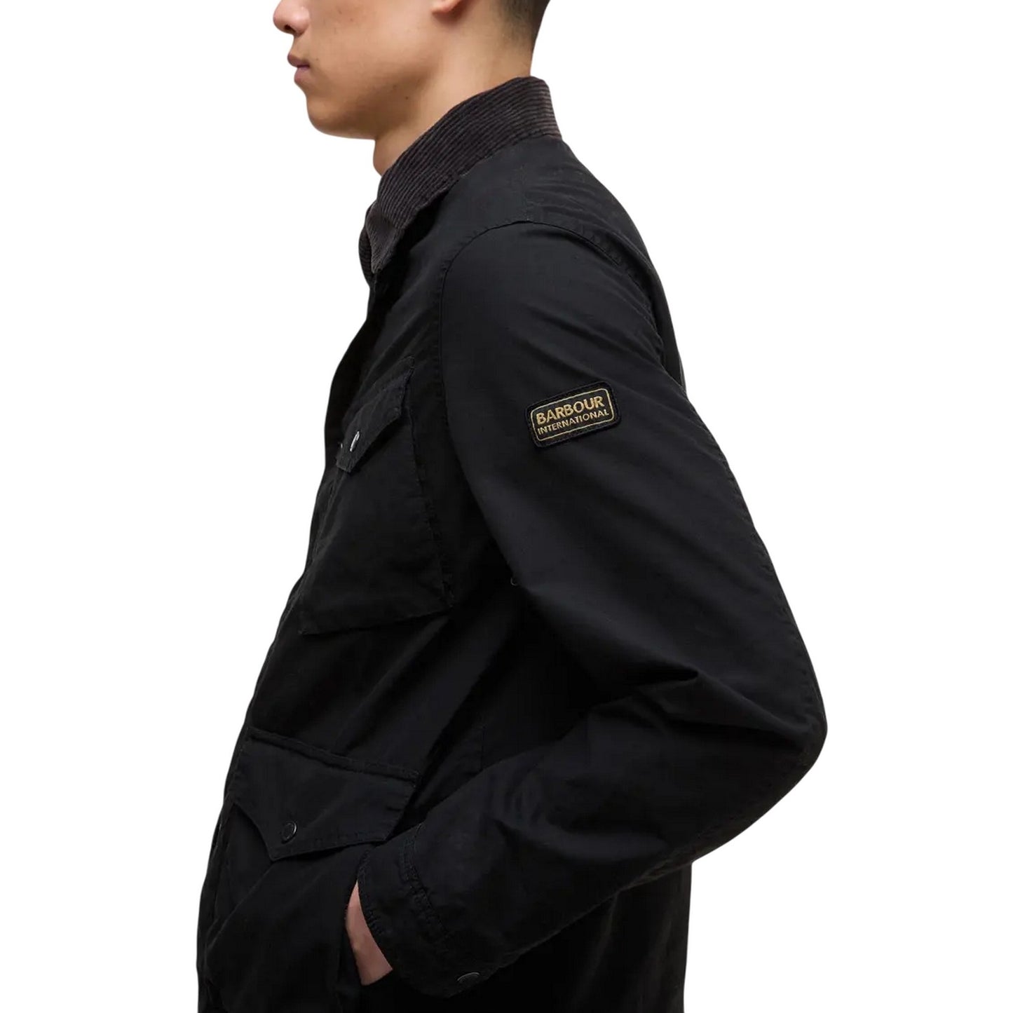 Giubbini Uomo Barbour International - Drifter Wax Jkt - Nero