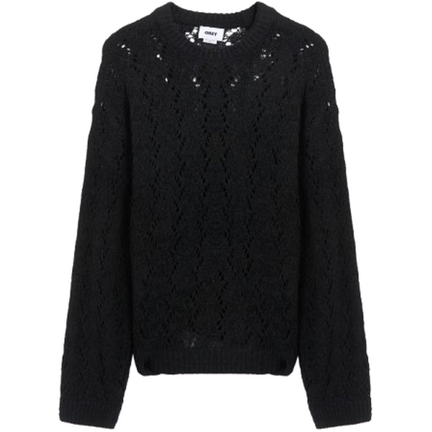 Maglie a manica lunga Uomo Obey - Shimoda Tape Yarn Sweater - Nero