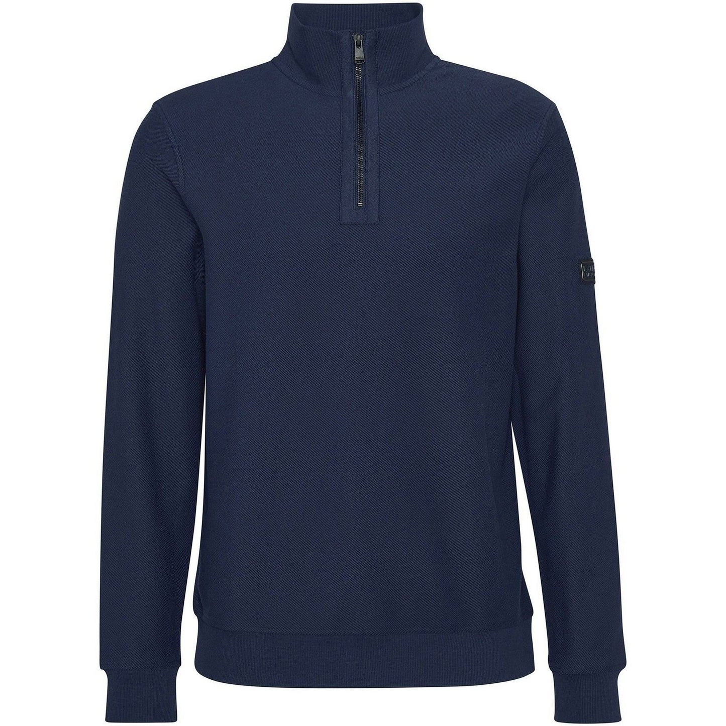 Barbour International Herren-Langarmhemden – Samuel Funnel Neck – Blau