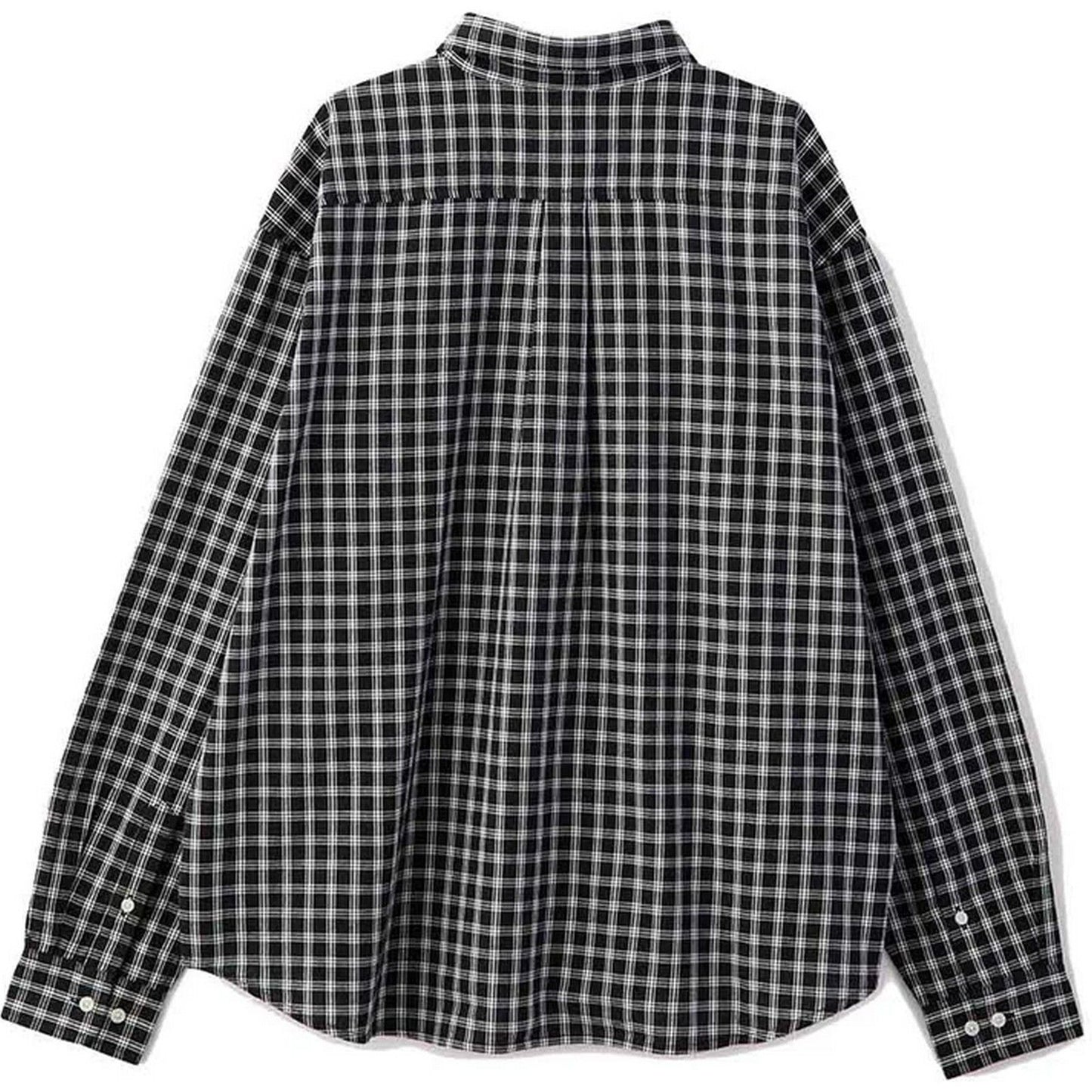 Camicie casual Uomo XLarge - Patch Logo Plaid L/S Shirt - Nero