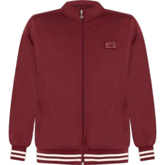 Giacche Uomo New Balance - Post Season Pique Track Jacket - Bordeaux