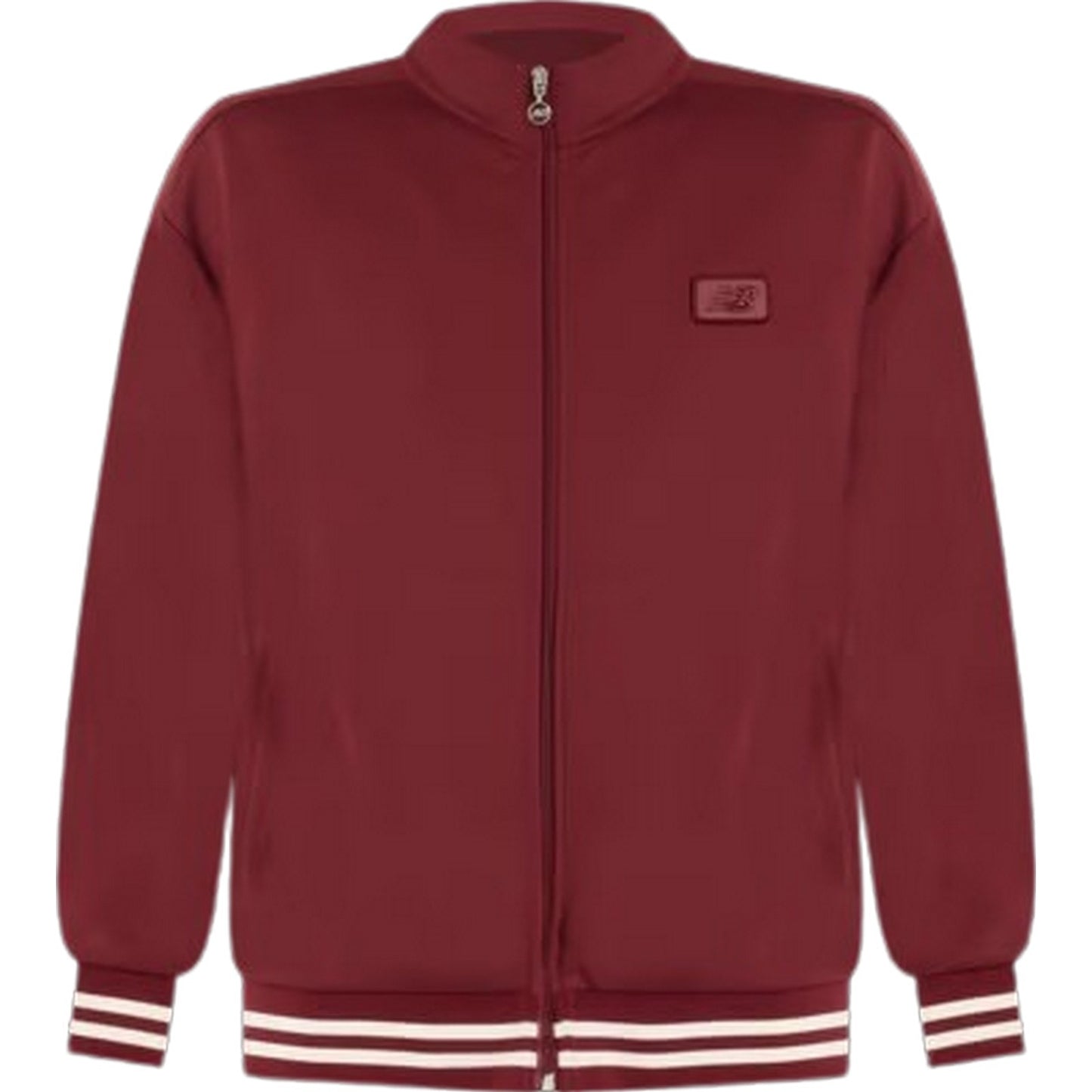 New Balance Men's Jackets - Post Season Pique Track Jacket - Bordeaux