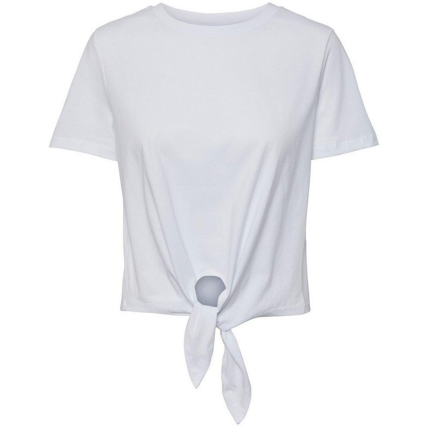 Bluse Donna Pieces - Pctia Tie Tee Noos Bc - Bianco