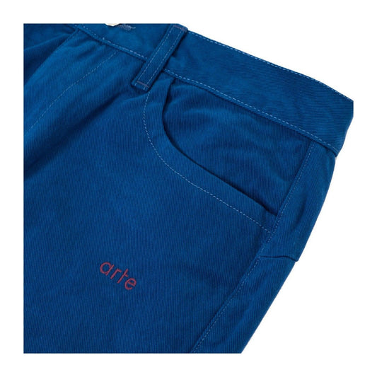 Art Antwerp Men's Pants - Colorblock Workwear Pants - Blue