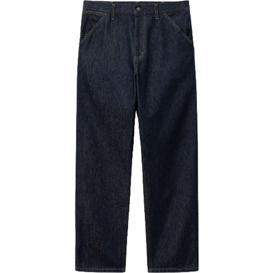 Pantalon Carhartt Wip pour hommes - Pantalon à genou unique - Bleu