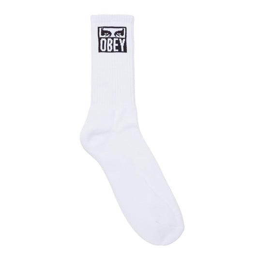 Obey Unisex-Socken – Obey Eyes Icon Socken – Weiß
