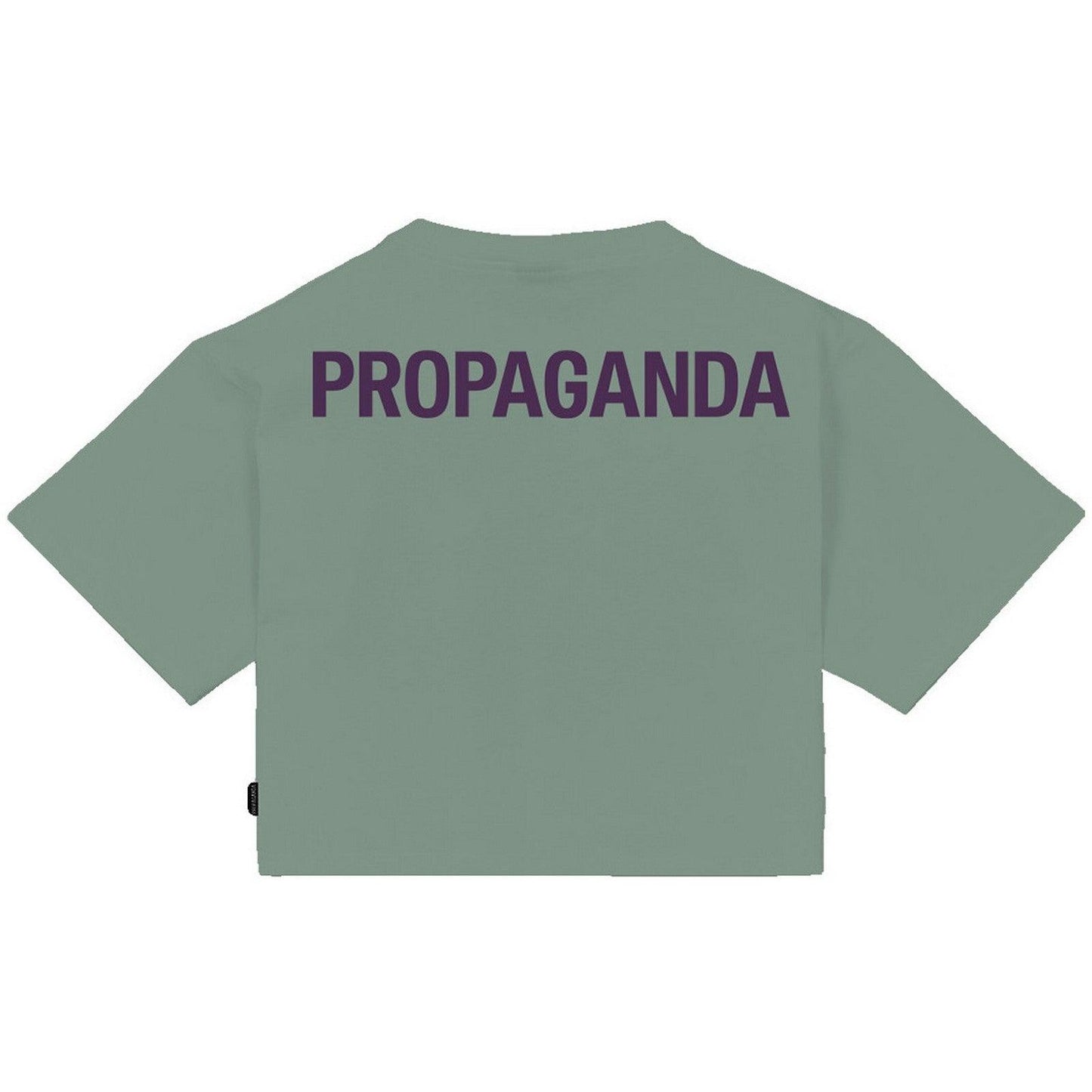 T-shirt Donna Propaganda - T-Shirt Crop Top Woman Logo - Verde