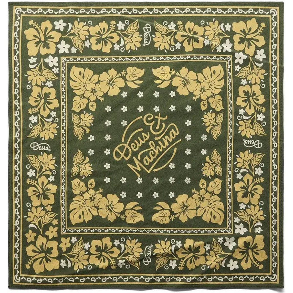 Fazzoletti da collo Uomo Deus Ex Machina - Oahu Bandana - Verde