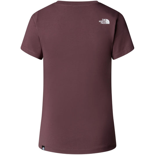 The North Face Women's T-shirt - W S/S Simple Dome Slim Tee - Bordeaux