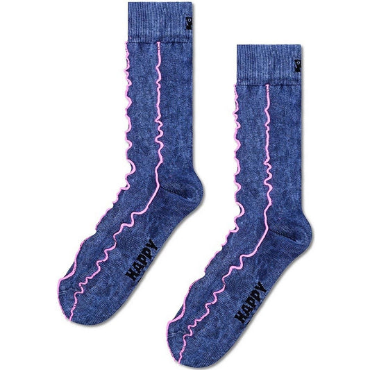 Skarpety unisex Happy - Skarpety dżinsowe - Niebieskie