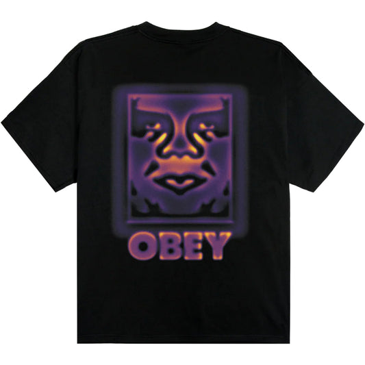 T-shirt Uomo Obey - Obey Heat Map Icon Tee - Nero