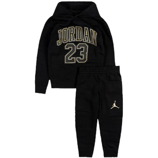 Chándal de manga larga Jordan unisex para niños - Jdn Jersey Pack Po Set - Negro