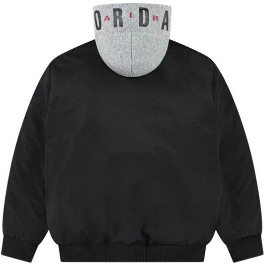 Unisex-Jungenjacken Jordan - Big Logo Hooded Bomber - Schwarz