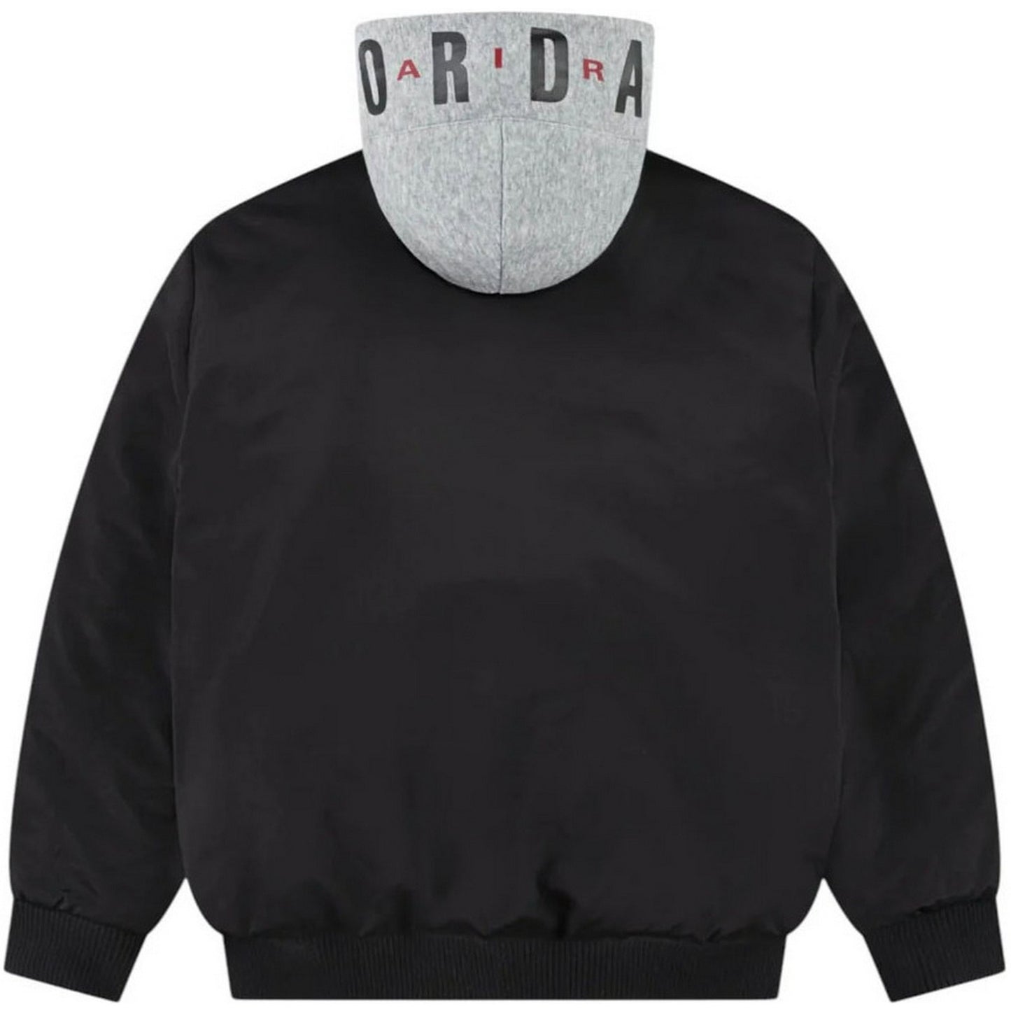 Chaquetas unisex para niños Jordan - Bomber con capucha con logo grande - Negro