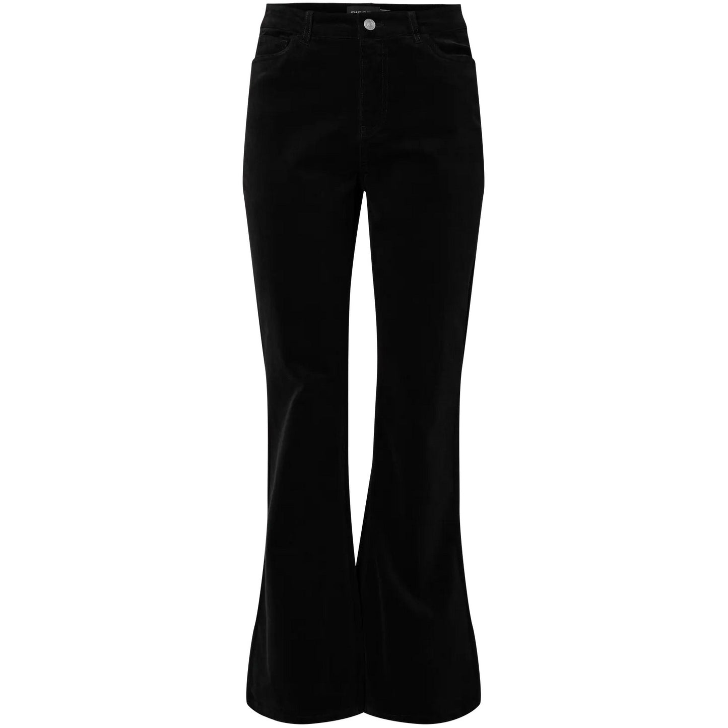 Jeans Donna Pieces - Pcjoya Hw Flared Corduroy Denim Jeans - Nero