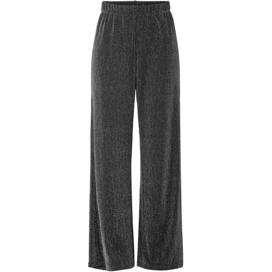 Pantaloni Donna Pieces - Pcmaeve Hw Wide Pants Jrs - Nero
