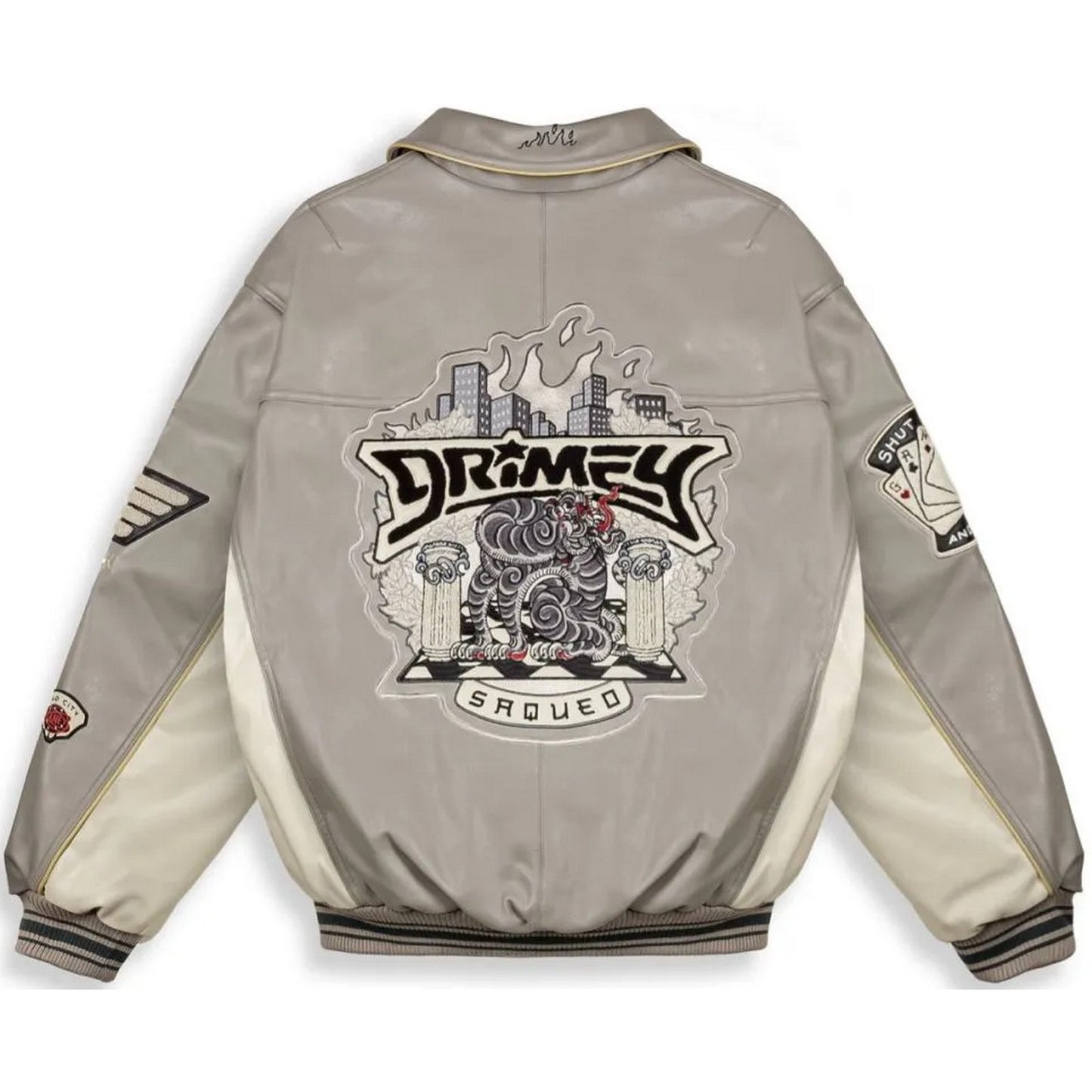 Giacche Uomo Grmy - Deeper Pu Leather Jacket - Grigio