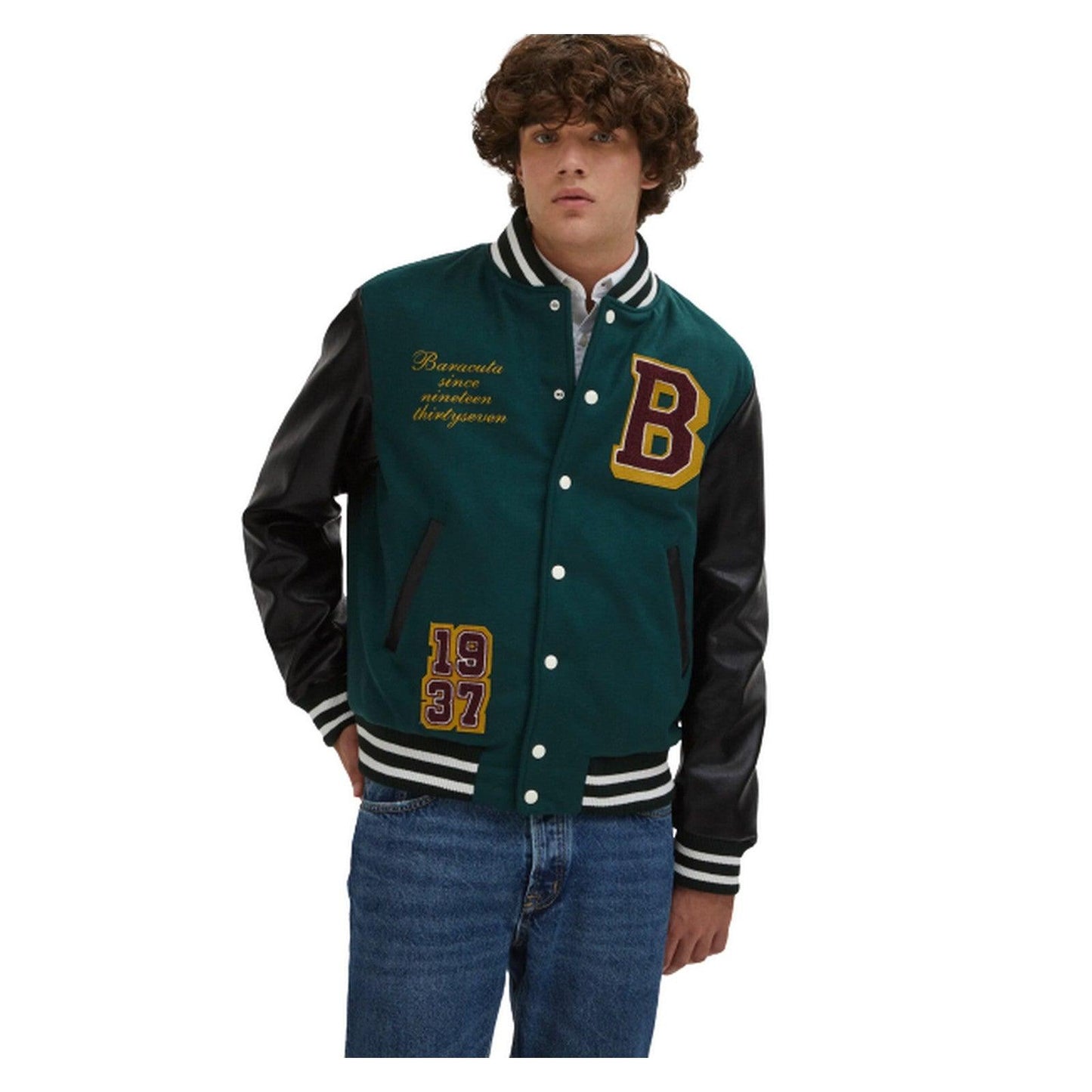 Giubbotti Uomo Baracuta - Baracuta Varsity Jacket - Verde