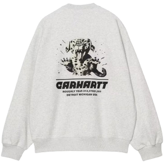 Carhartt Wip Men's Long Sleeve Shirts - Wiptopia Sweat - Grey